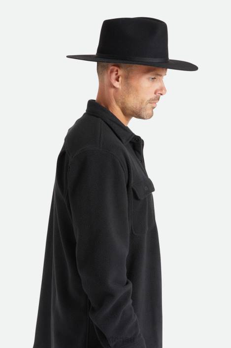 Accessories Black Brixton 0FDH205 Unisex Cohen Cowboy Hat