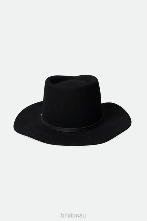 Accessories Black Brixton 0FDH206 Unisex Whiskey River Cowboy Hat