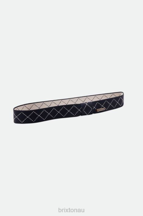 Accessories Black/Off White Brixton 0FDH358 Unisex Done Proper Stretch Fit Hat Band