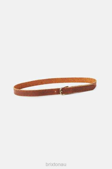 Accessories Brown Brixton 0FDH364 Unisex Adjustable Buckle Hat Band