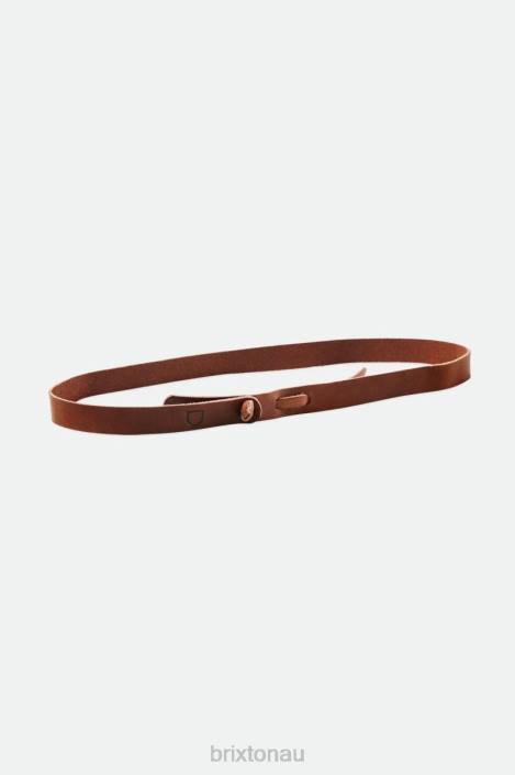 Accessories Brown Brixton x Artifact 0FDH373 Unisex Leather Adjustable Hat Band