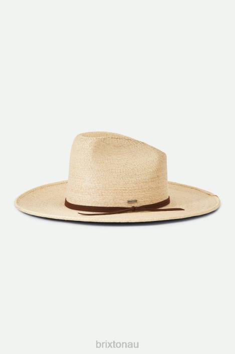 Accessories Natural Brixton 0FDH207 Unisex Sedona Straw Reserve Cowboy Hat