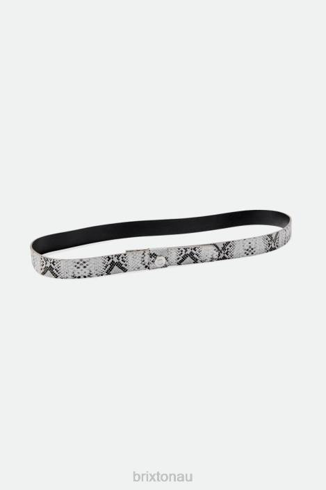 Accessories White Brixton 0FDH348 Unisex Snake Skin Adjustable Hat Band