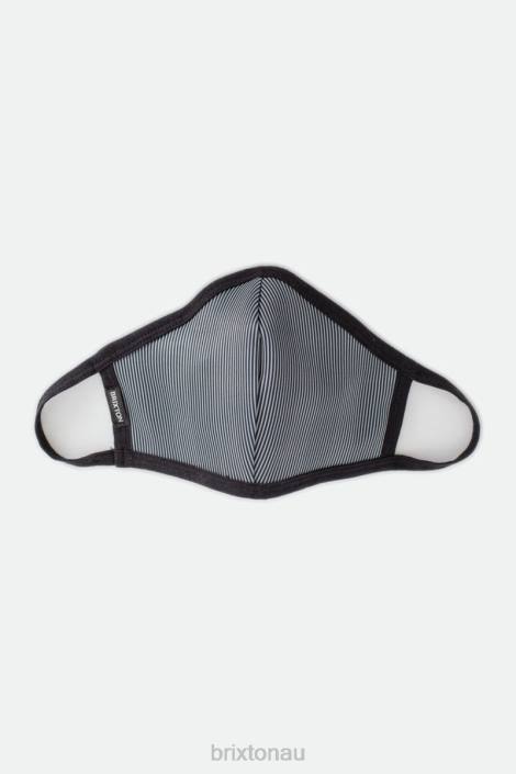 Accessories Black Engineer Stripe Brixton 0FDH396 Unisex Reversible Face Mask