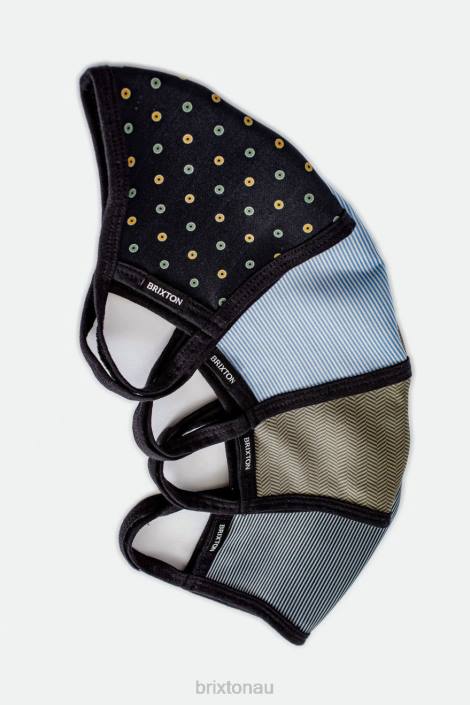 Accessories Black Polka Brixton 0FDH397 Unisex Reversible Face Mask