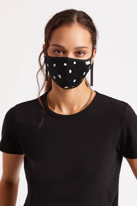 Accessories Black Polka Brixton 0FDH403 Unisex Lightweight Antimicrobial Face Mask