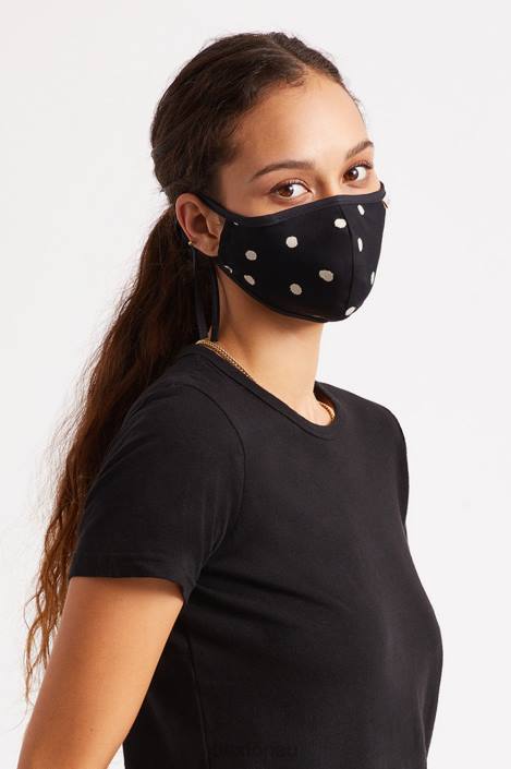 Accessories Black Polka Brixton 0FDH403 Unisex Lightweight Antimicrobial Face Mask