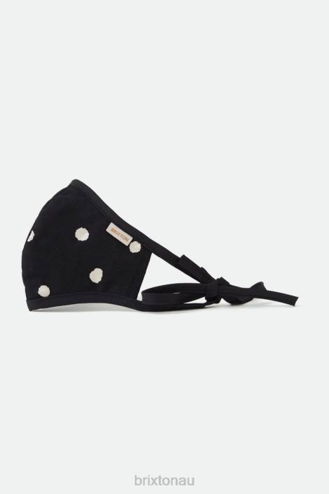 Accessories Black Polka Brixton 0FDH407 Unisex Youth Lightweight Antimicrobial Face Mask