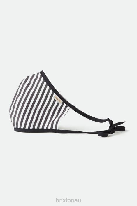 Accessories Black Stripe Brixton 0FDH404 Unisex Lightweight Antimicrobial Face Mask