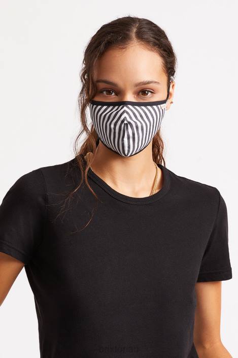 Accessories Black Stripe Brixton 0FDH404 Unisex Lightweight Antimicrobial Face Mask