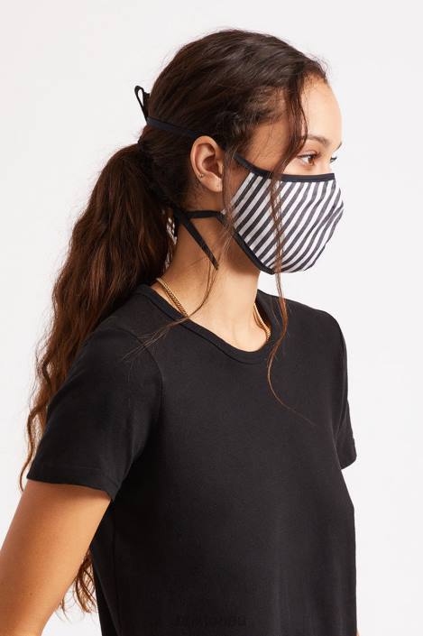 Accessories Black Stripe Brixton 0FDH404 Unisex Lightweight Antimicrobial Face Mask