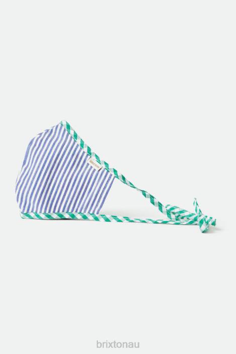 Accessories Blue Stripe Brixton 0FDH405 Unisex Lightweight Antimicrobial Face Mask