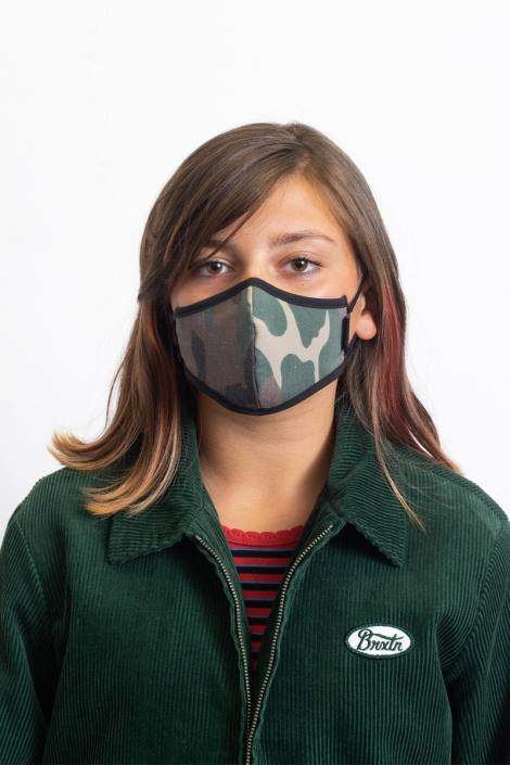 Accessories Camo Brixton 0FDH410 Unisex Youth Antimicrobial Face Mask