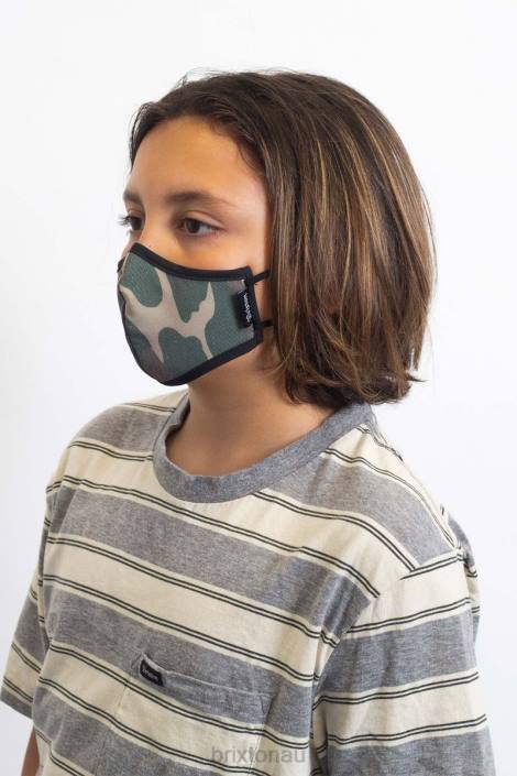 Accessories Camo Brixton 0FDH410 Unisex Youth Antimicrobial Face Mask