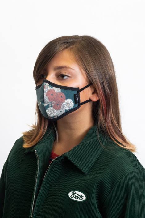 Accessories Floral Brixton 0FDH409 Unisex Youth Antimicrobial Face Mask