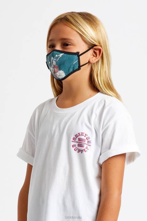 Accessories Floral Brixton 0FDH409 Unisex Youth Antimicrobial Face Mask