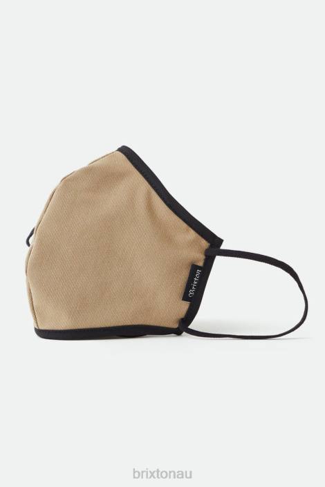 Accessories Khaki Brixton 0FDH385 Unisex Antimicrobial 4-Way Stretch Face Mask