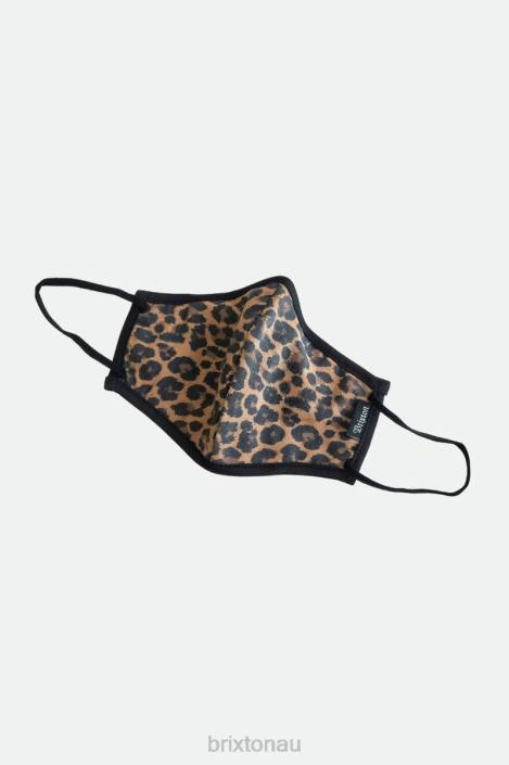Accessories Leopard Brixton 0FDH391 Unisex Antimicrobial 4-Way Stretch Face Mask