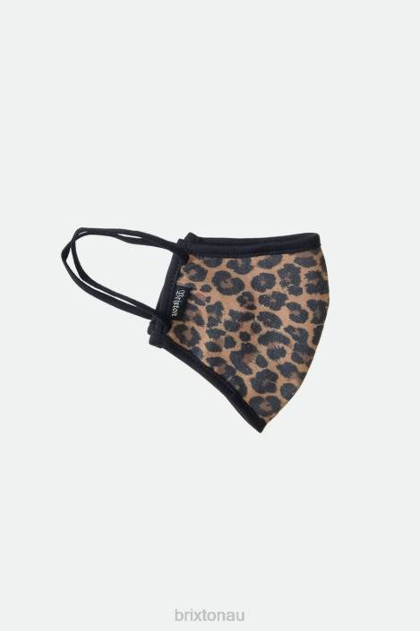 Accessories Leopard Brixton 0FDH391 Unisex Antimicrobial 4-Way Stretch Face Mask