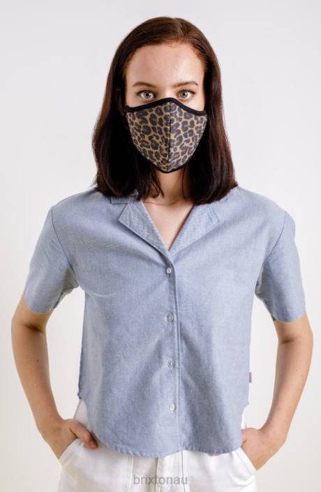Accessories Leopard Brixton 0FDH391 Unisex Antimicrobial 4-Way Stretch Face Mask