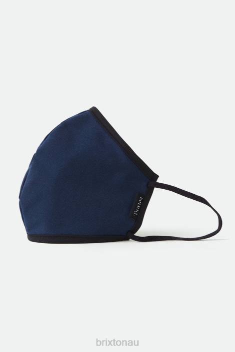 Accessories Navy Brixton 0FDH386 Unisex Antimicrobial 4-Way Stretch Face Mask