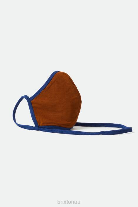 Accessories Navy/Tan Brixton 0FDH379 Unisex Everything Face Mask