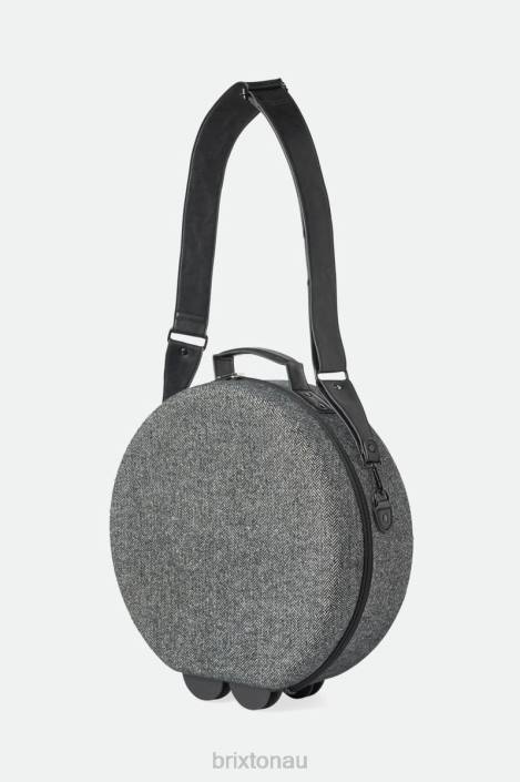 Accessories Grey/Black Brixton 0FDH345 Unisex Done Proper Fedora Travel Case