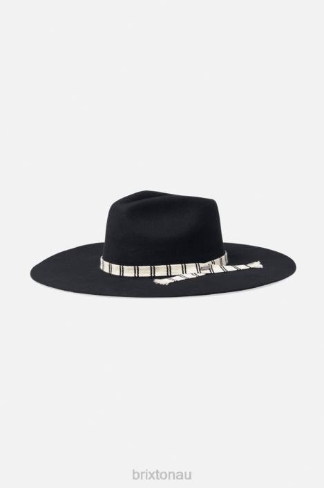 Accessories Black Brixton 0FDH528 Women Leigh Felt Fedora