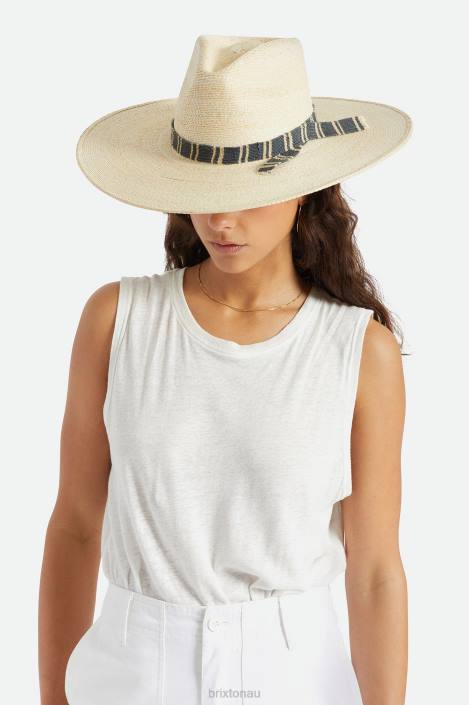 Accessories Natural Brixton 0FDH519 Women Leigh Straw Fedora