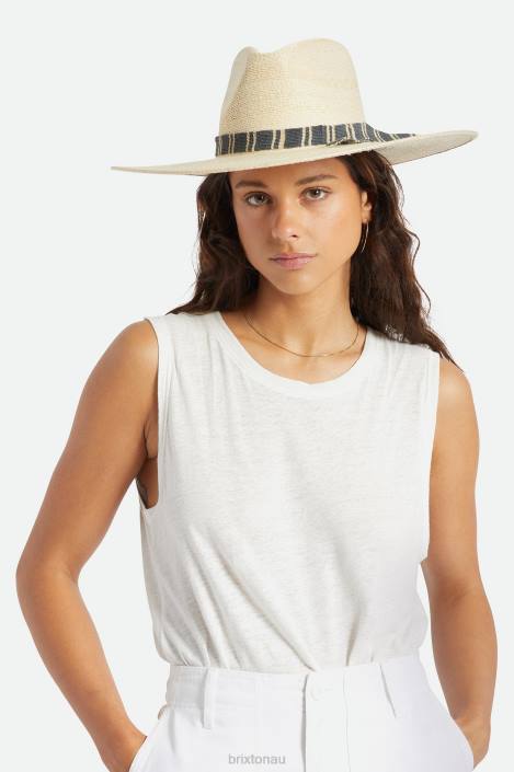 Accessories Natural Brixton 0FDH519 Women Leigh Straw Fedora