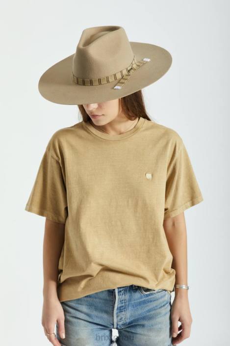 Accessories Sand Brixton 0FDH531 Women Leigh Felt Fedora
