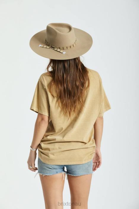 Accessories Sand Brixton 0FDH531 Women Leigh Felt Fedora