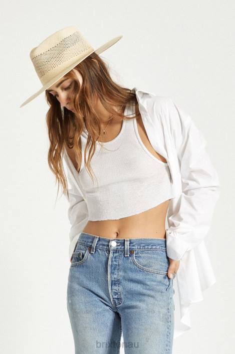 Accessories Catalina Sand Brixton 0FDH502 Women Jo Panama Straw Rancher