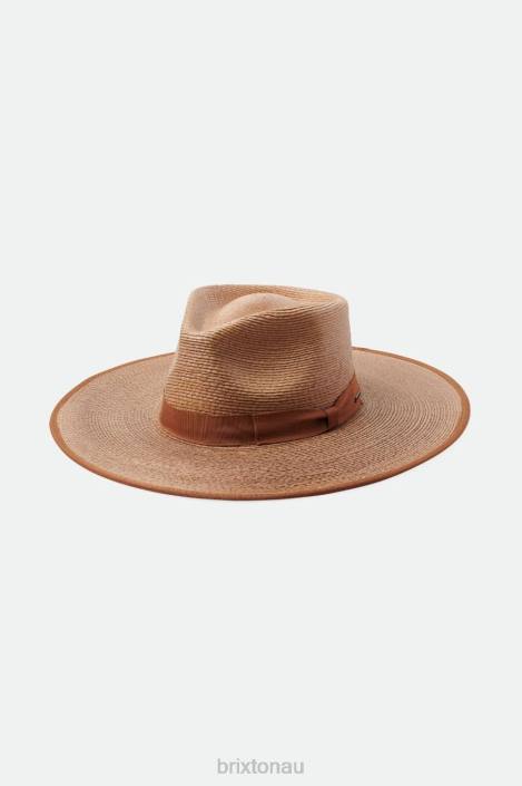 Accessories Coffee/Brown Regular Tripilla Brixton 0FDH520 Women Jo Straw Rancher Hat Limited