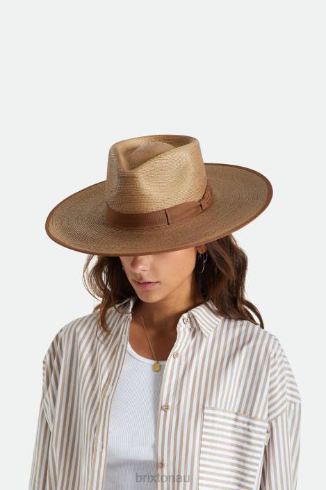 Accessories Coffee/Brown Regular Tripilla Brixton 0FDH520 Women Jo Straw Rancher Hat Limited