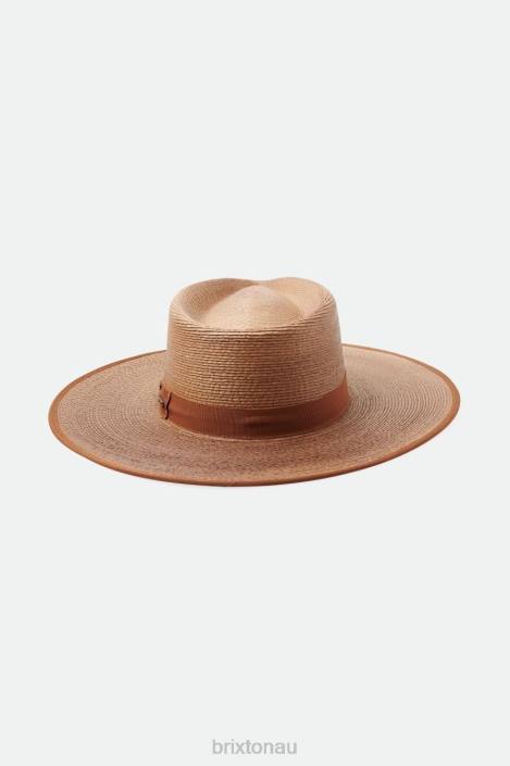 Accessories Coffee/Brown Regular Tripilla Brixton 0FDH520 Women Jo Straw Rancher Hat Limited