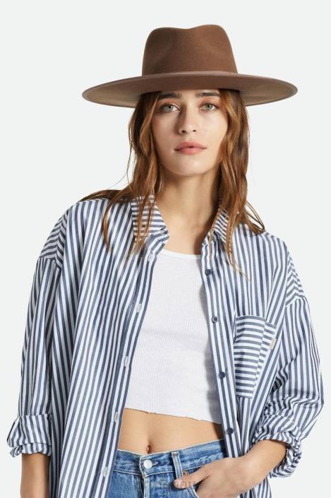 Accessories Dark Tan Brixton 0FDH529 Women Jo Rancher Hat