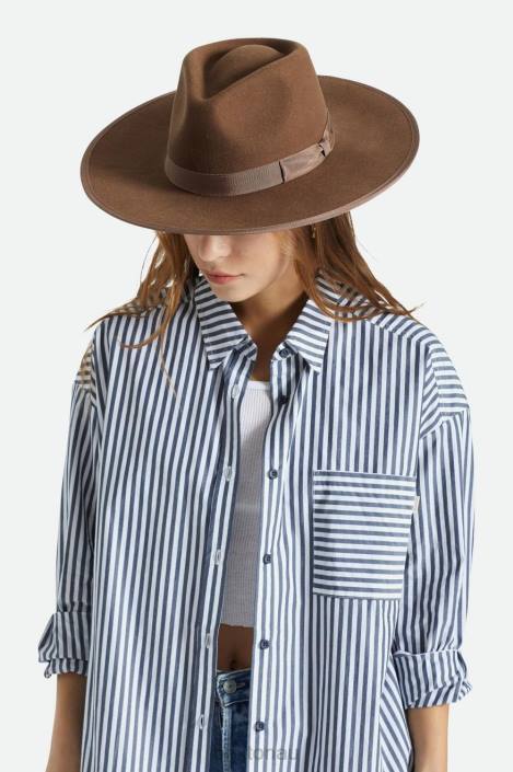Accessories Dark Tan Brixton 0FDH529 Women Jo Rancher Hat