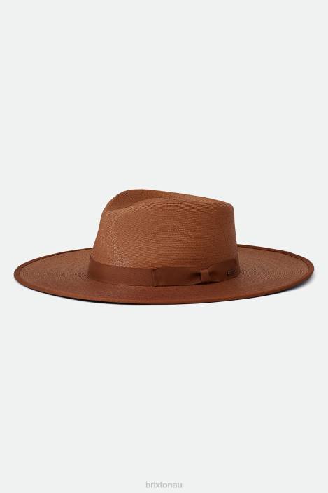 Accessories Rust Brixton 0FDH509 Women Jo Straw Rancher Hat