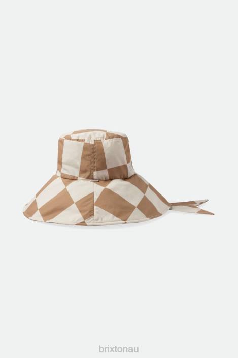Accessories Sand/Whitecap Brixton 0FDH533 Women Jasper Packable Bucket Hat