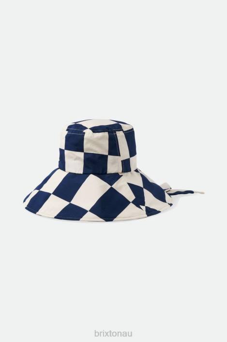 Accessories Washed Navy/Whitecap Brixton 0FDH532 Women Jasper Packable Bucket Hat