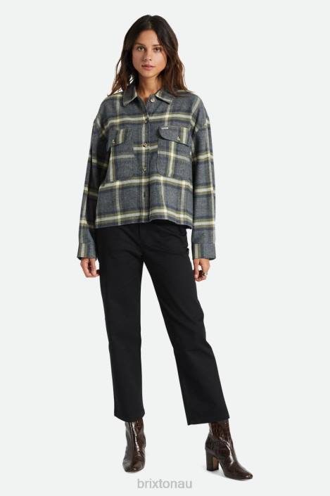 Apparel Washed Navy Brixton 0FDH442 Women Bowery L/S Flannel