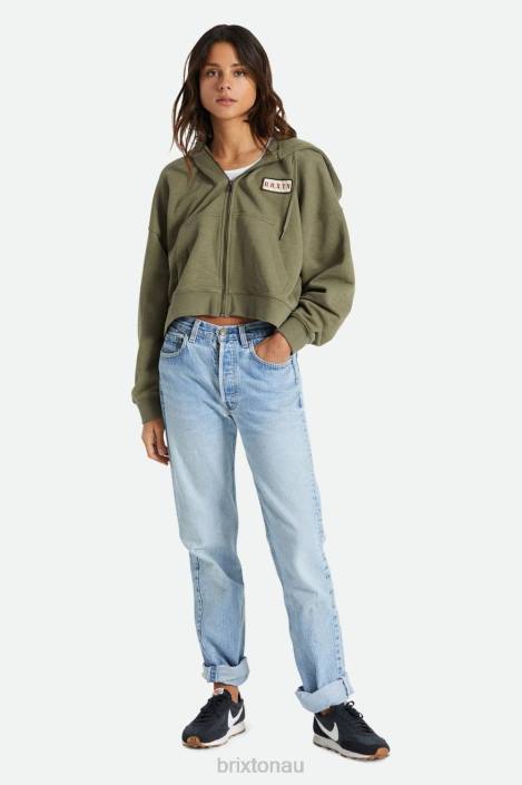 Apparel Olive Surplus Brixton 0FDH461 Women Movement Oversized Zip Hoodie
