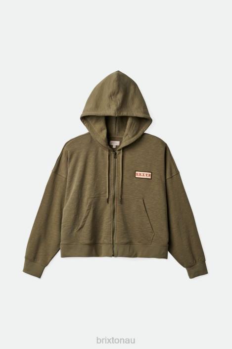 Apparel Olive Surplus Brixton 0FDH461 Women Movement Oversized Zip Hoodie