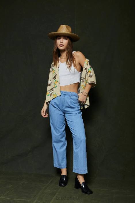 Apparel Faded Indigo Brixton 0FDH479 Women Victory Trouser Pant