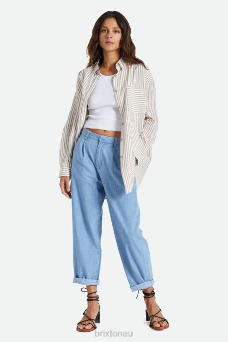 Apparel Faded Indigo Brixton 0FDH479 Women Victory Trouser Pant