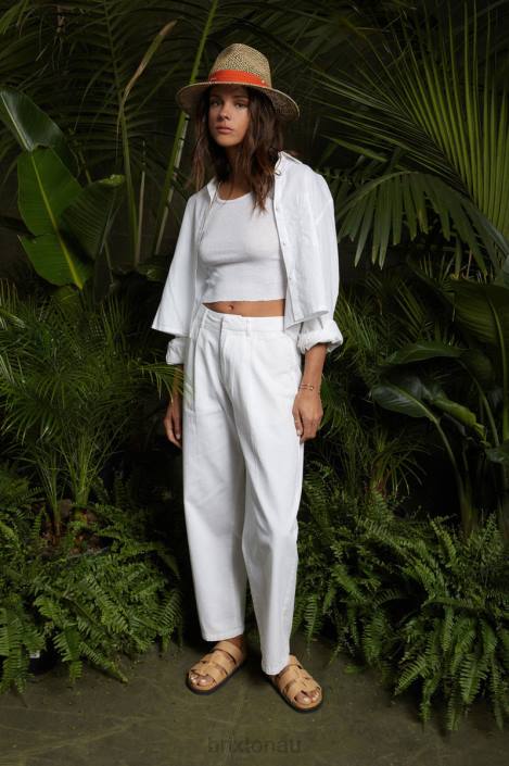 Apparel White Brixton 0FDH474 Women Victory Trouser Pant