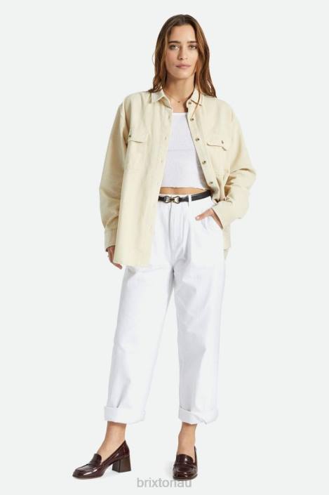 Apparel Whitecap Brixton 0FDH441 Women Bowery Boyfriend Corduroy Overshirt