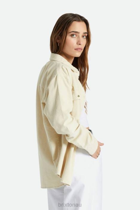 Apparel Whitecap Brixton 0FDH441 Women Bowery Boyfriend Corduroy Overshirt