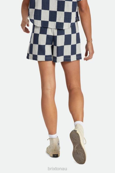 Apparel Washed Navy Brixton 0FDH482 Women Mykonos Boxer Short